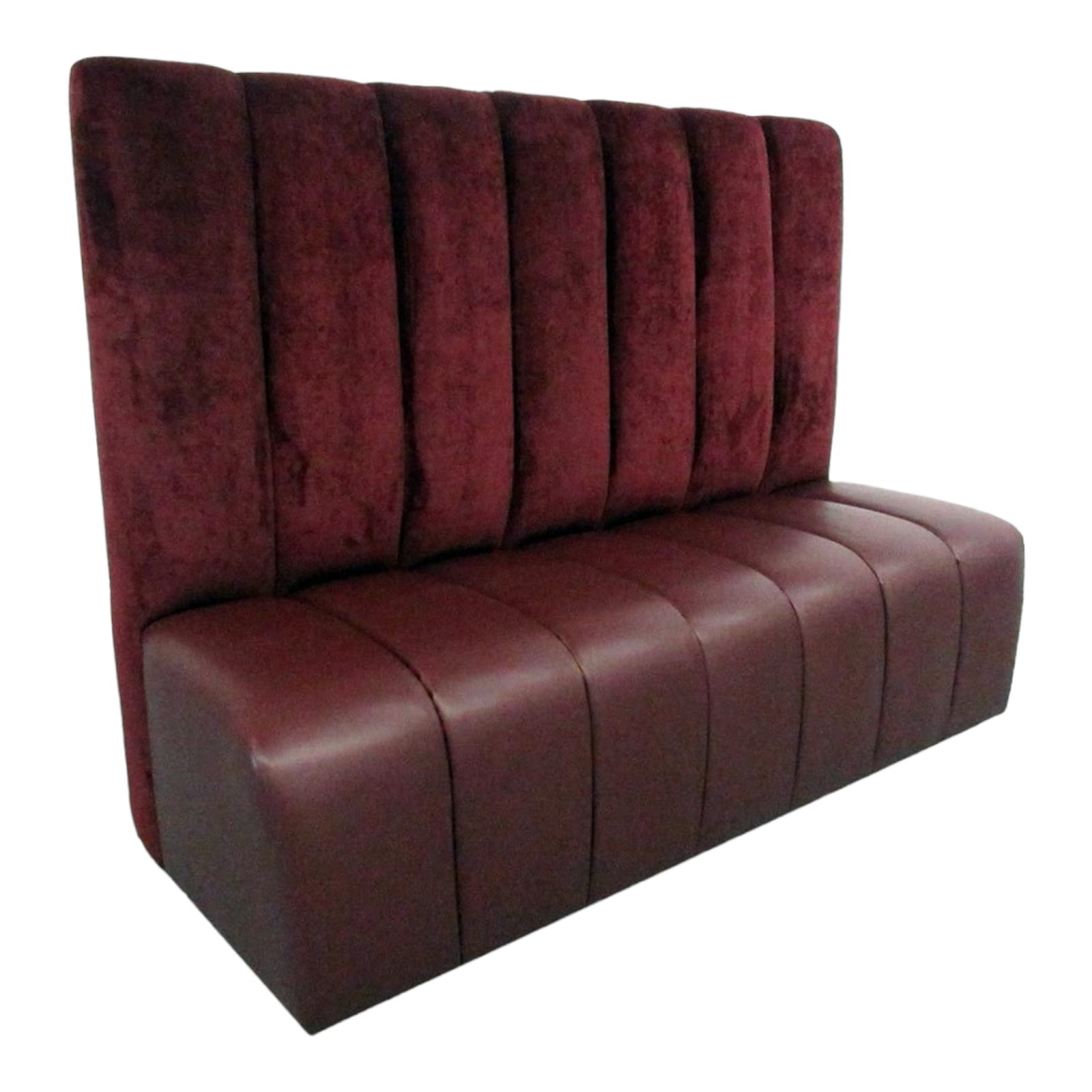 Bordo Renk Balinli Cafe Loca Sedir