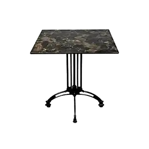 COMPACT LAMINATE TABLE WITH BLACK MARBLE LOOK