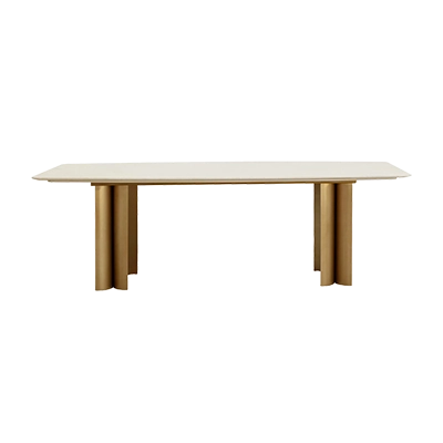 ASTARA DİNİNG TABLE, ANTİQUE BRASS görsel 2