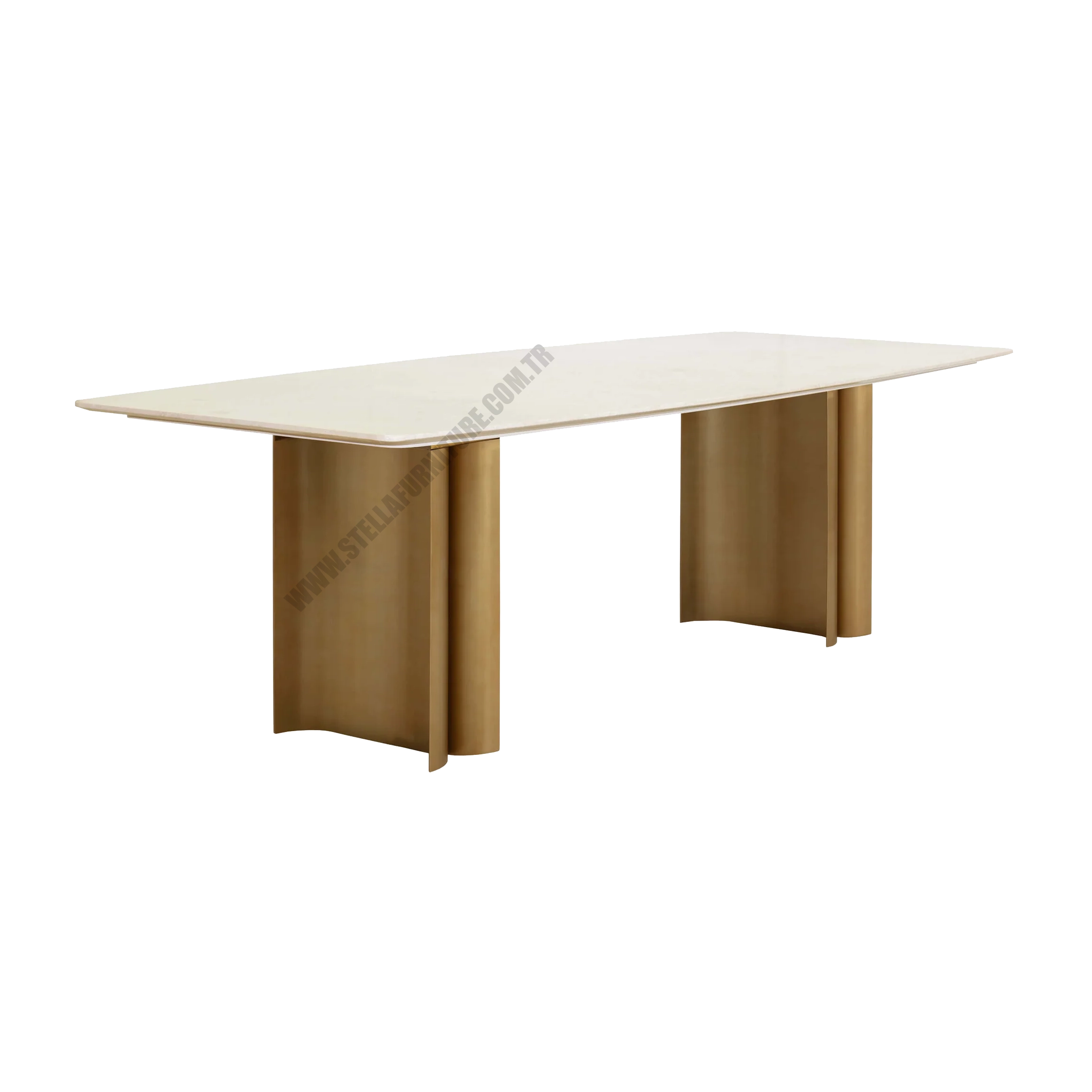 ASTARA DİNİNG TABLE, ANTİQUE BRASS