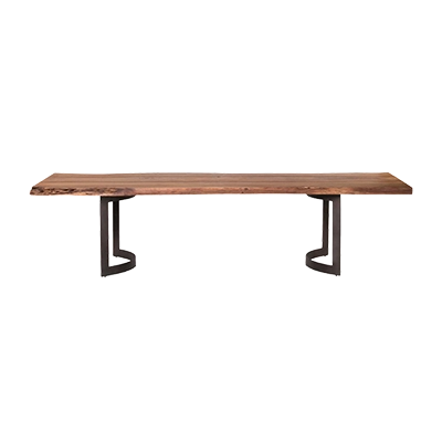 BENT DİNİNG TABLE, BROWN görsel 2