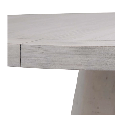 CHİSWICK WHITE ROUND DINING TABLE görsel 2