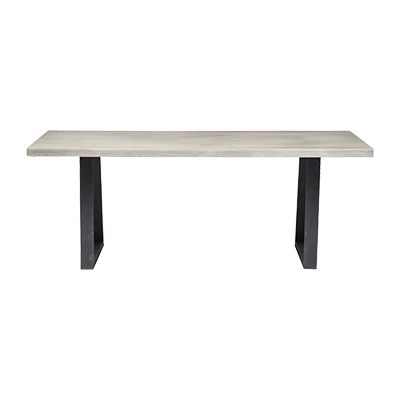 CYRUS RECTANGULAR DINING TABLE - GRAY görsel 2
