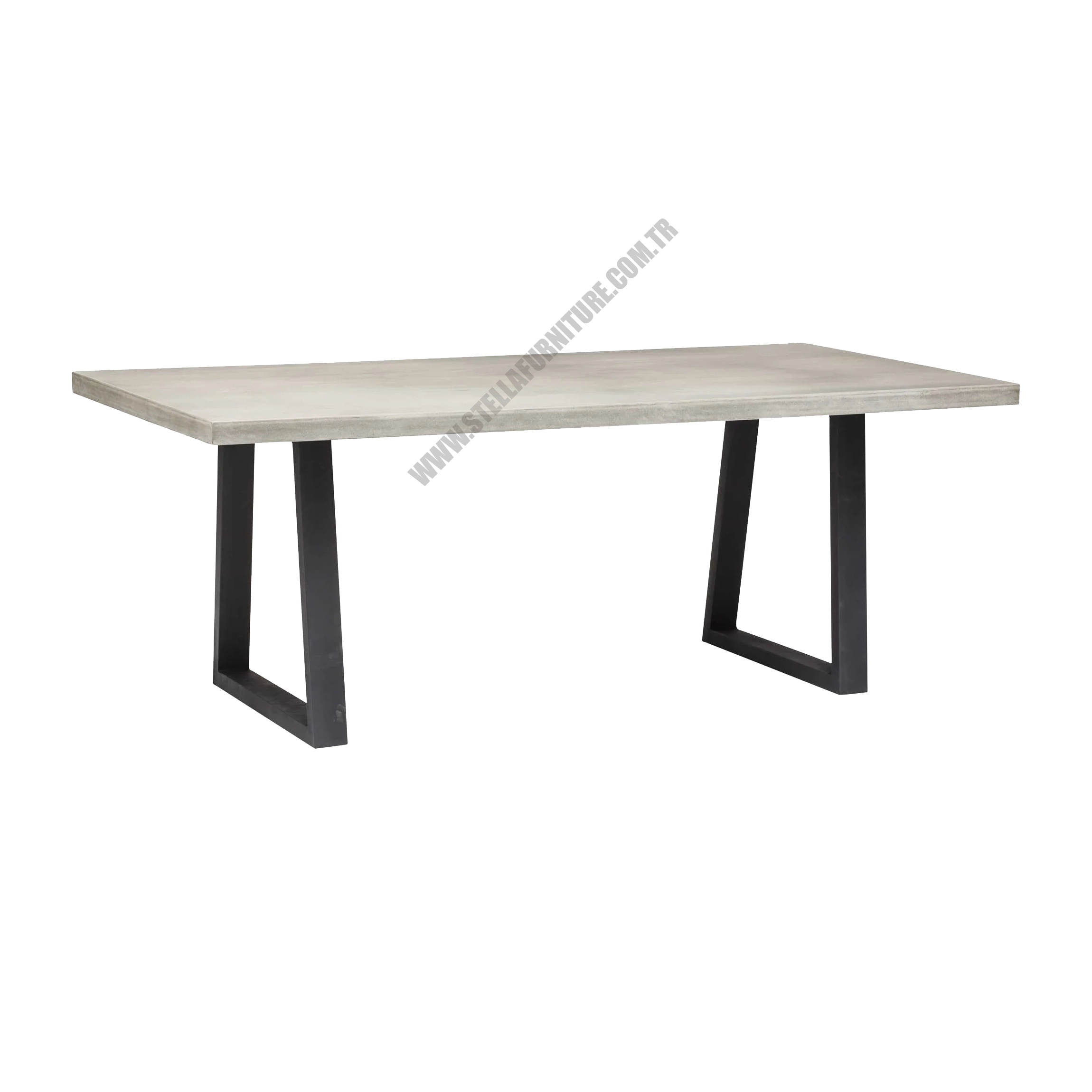 CYRUS RECTANGULAR DINING TABLE - GRAY