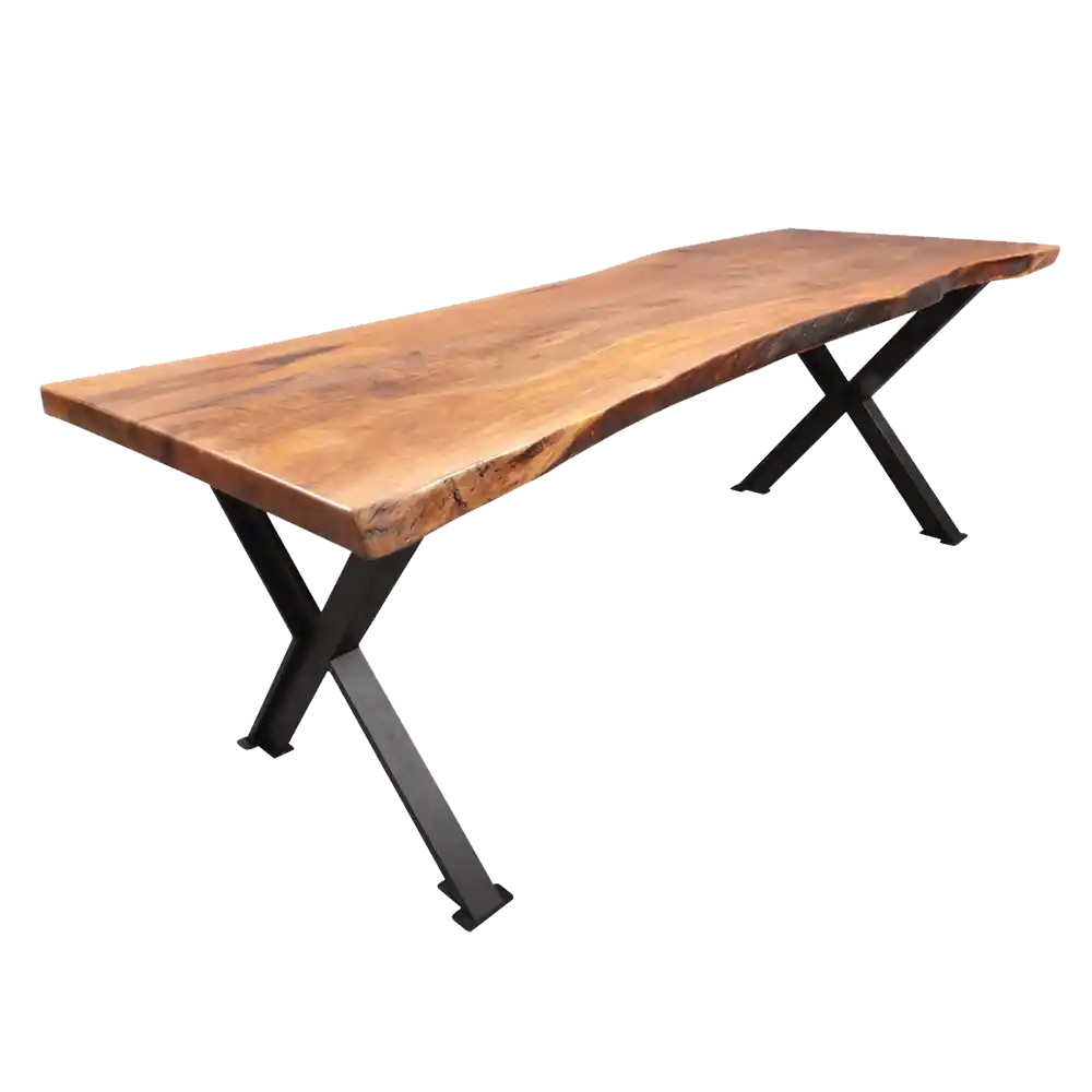 220x90 DOĞAL CEVİZ KÜTÜK MASA MODELLERİ