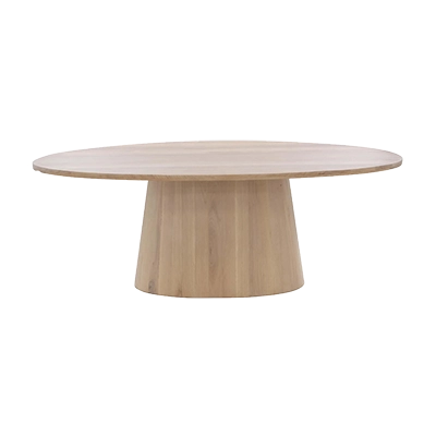 ELİNA OVAL DİNİNG TABLE, LİGHT OAK görsel 2
