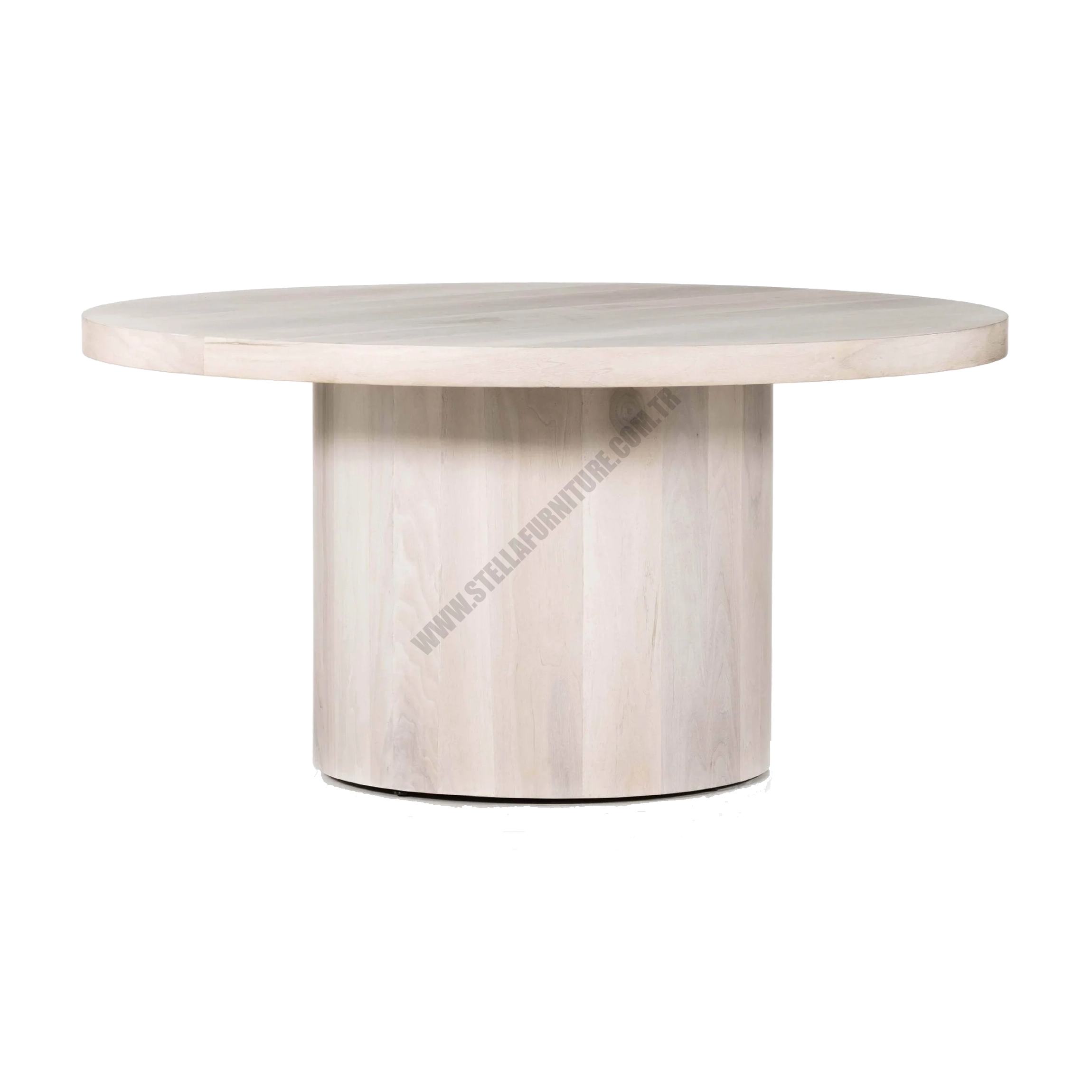HUDSON ROUND DINING TABLE - ASH WALNUT