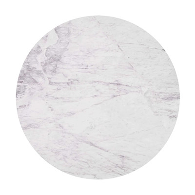 IZOLA DİNİNG TABLE, WHİTE MARBLEBLACK BASE görsel 3
