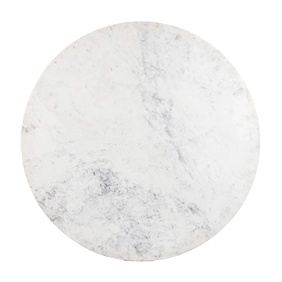 MARİAH ROUND DİNİNG TABLE, WHİTE MARBLE görsel 2