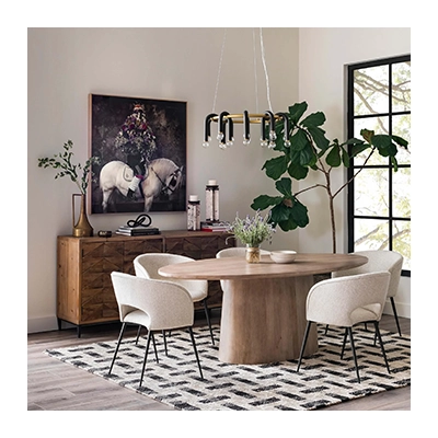 MERRİCK OVAL DİNİNG TABLE görsel 3