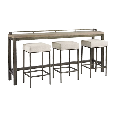 MİTCHELL CONSOLE TABLE WİTH 3 STOOLS görsel 3
