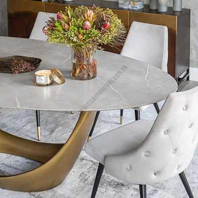 MONTANA DİNİNG TABLE, GRAYGOLD BASE görsel 6