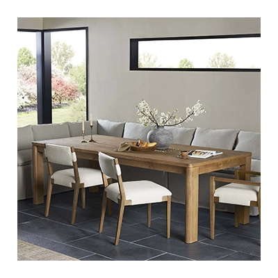 NOELİNE EXTENSİON DİNİNG TABLE, RESAWN WORN OAK görsel 4