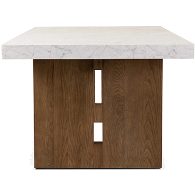 OLYMPİA DİNİNG TABLE, WHİTE MARBLE görsel 3