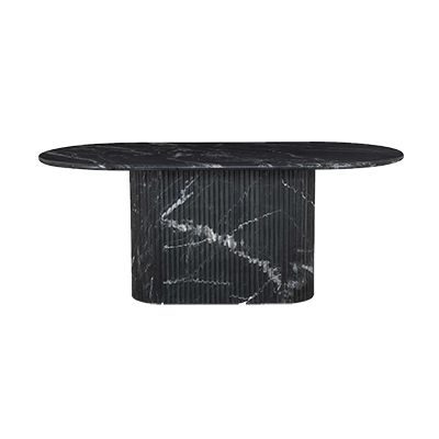 ORANDA DİNİNG TABLE, BLACK MARBLE görsel 2