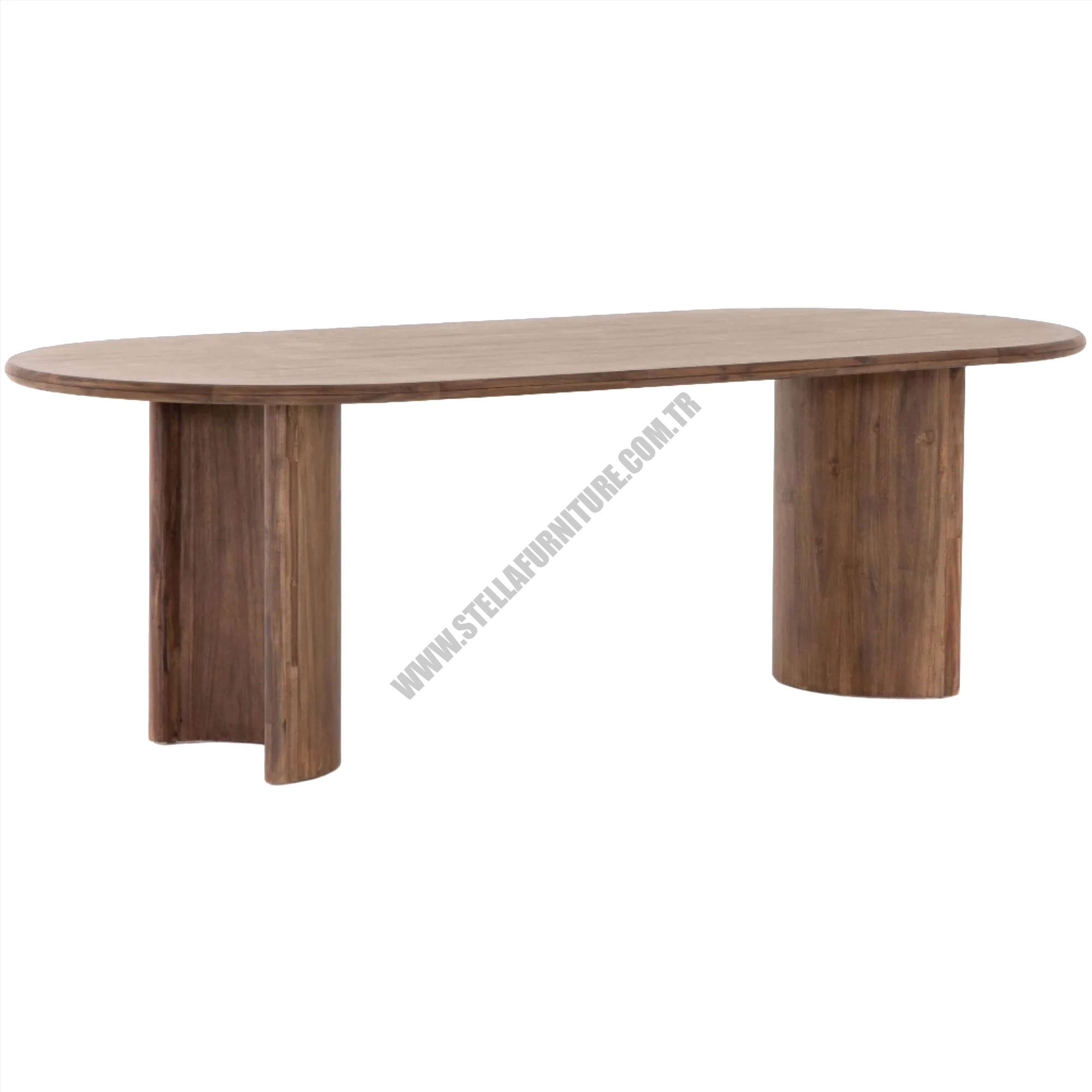 PADEN DİNİNG TABLE, SEASONED BROWN ACACİA