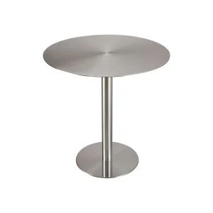 Stainless Steel Round Cafe Restaurant Table