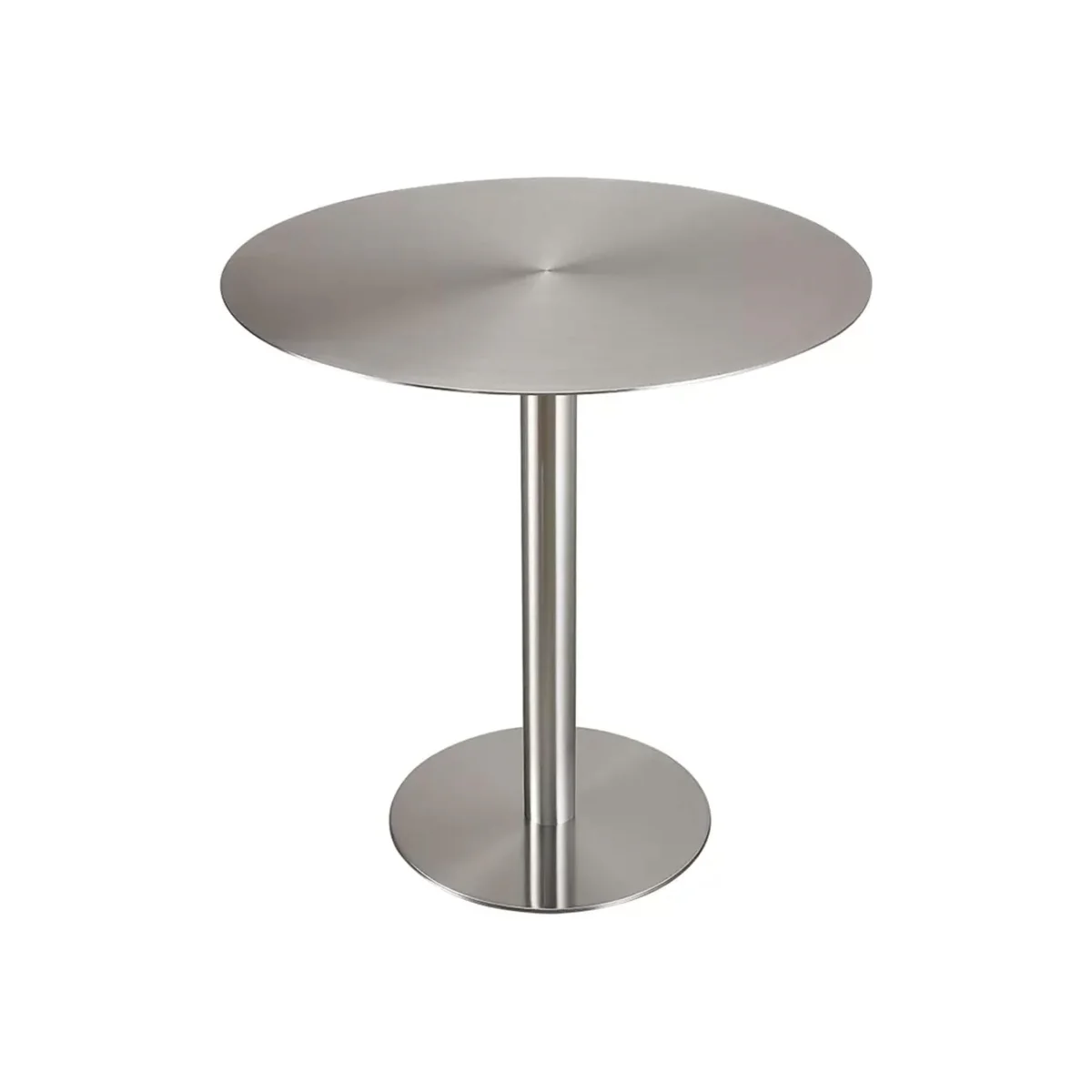 Stainless Steel Round Cafe Restaurant Table