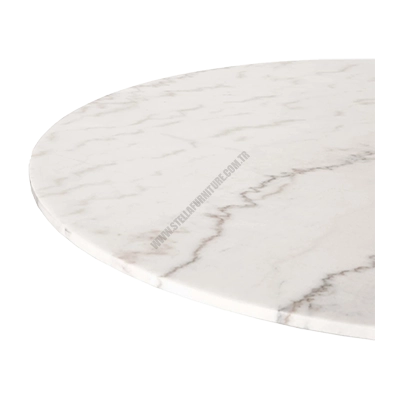 POWELL DİNİNG TABLE, WHİTE MARBLE görsel 3