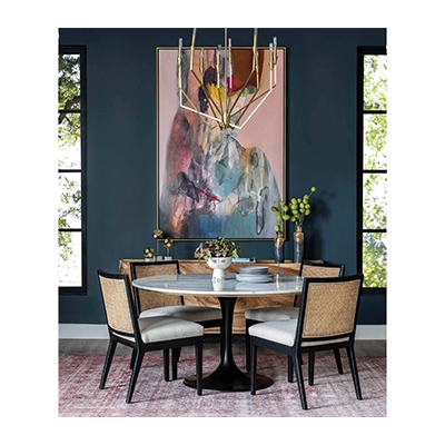 POWELL DİNİNG TABLE, WHİTE MARBLE görsel 4