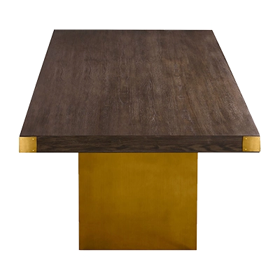 SELENA RECTANGULAR DİNİNG TABLE, CHOCOLATE BROWN görsel 2