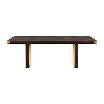 SELENA RECTANGULAR DİNİNG TABLE, CHOCOLATE BROWN görsel 3