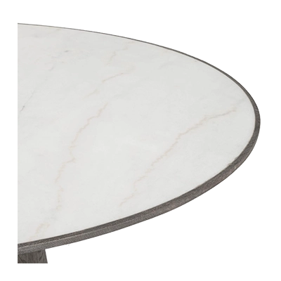 SKYE ROUND DİNİNG TABLE, WHİTE MARBLE görsel 2