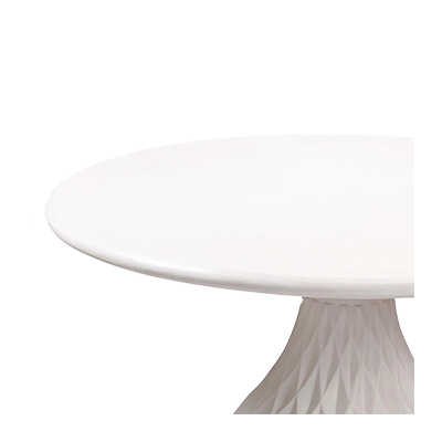 TULUM OUTDOOR ROUND DİNİNG TABLE, IVORY görsel 2