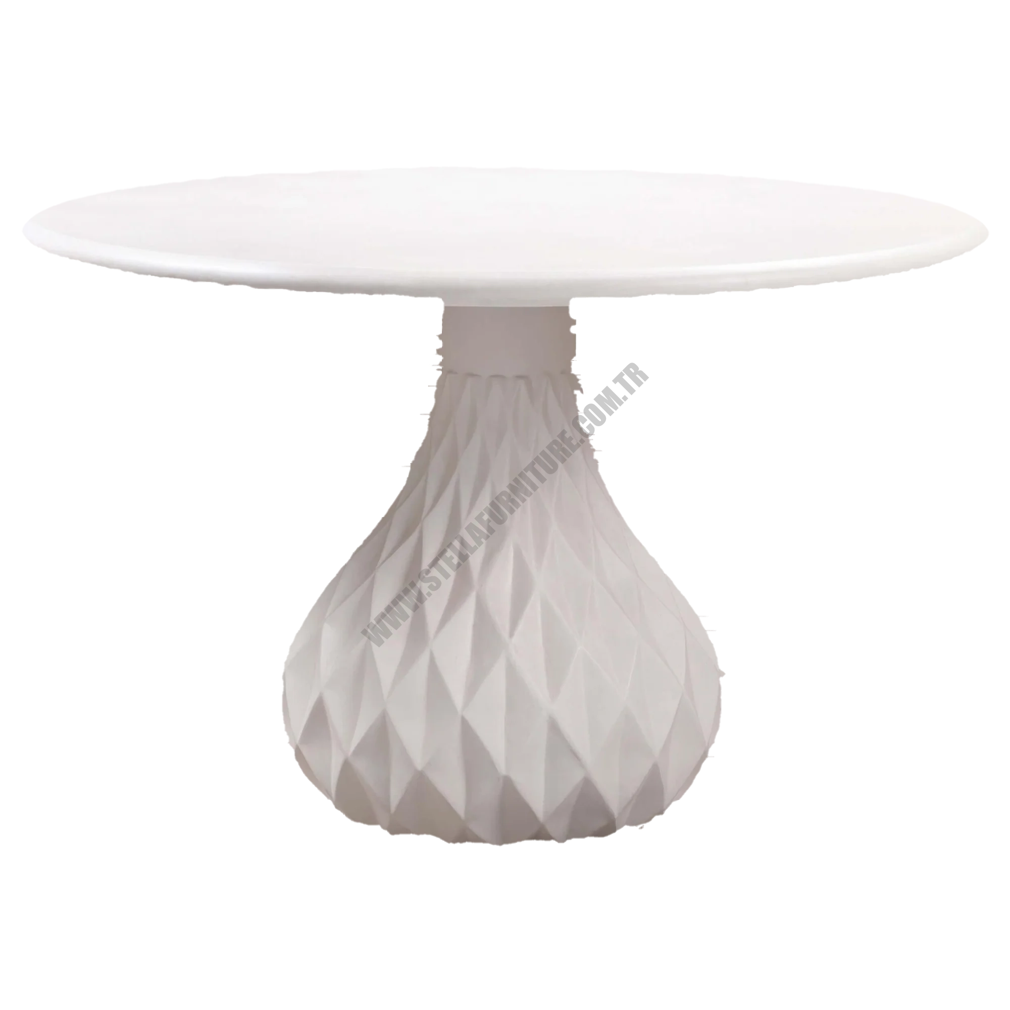TULUM OUTDOOR ROUND DİNİNG TABLE, IVORY