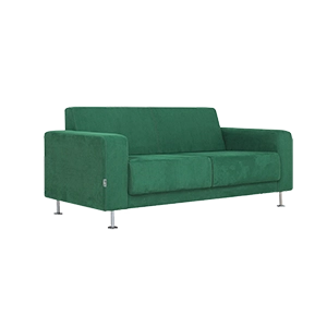 LUCKY DOUBLE GREEN OFFICE SOFAS