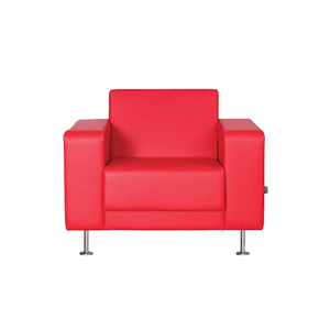 LUCKY SINGLE RED OFFICE SOFAS