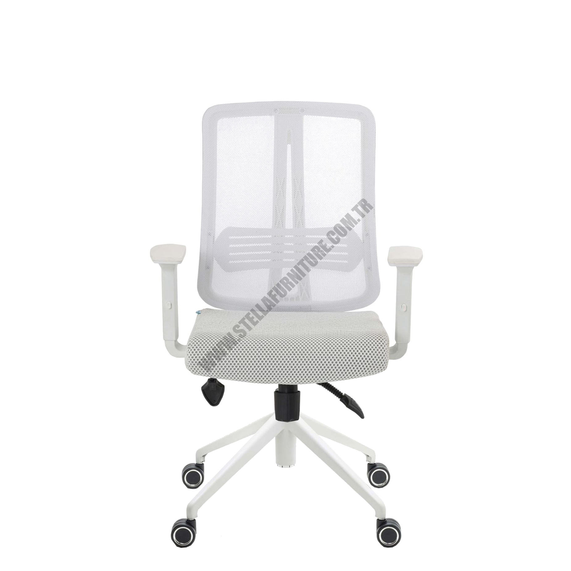 ANKA WHITE 8232 B FİLELİ KOLTUK 5Lİ AYAK TEKERLEKLİ