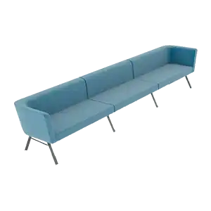 CORNER 3'LÜ TURKUAZ SİYAH MODULER OTURMA
