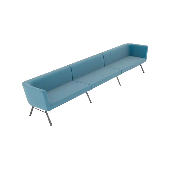 CORNER 3'LÜ TURKUAZ SİYAH MODULER OTURMA