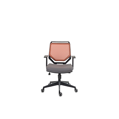 ECHO EC 1332 P लाल और ग्रे जाली की कुर्सी
