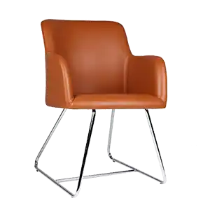 КРАЧАЛКА С КОЖЕНА РАМКА TERRA ORANGE