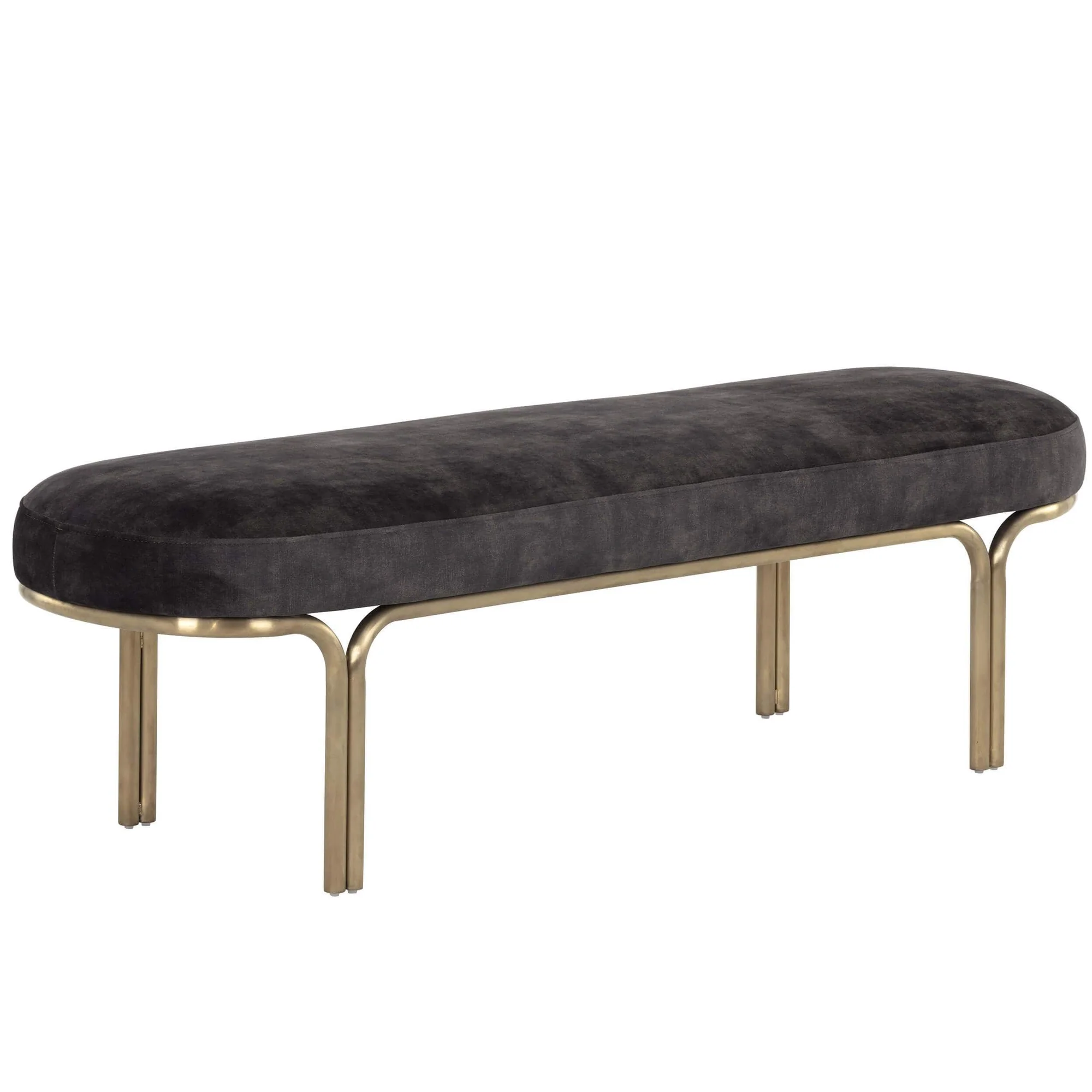 GWEN KIVRIMLI METAL AYAKLI BENCH görsel 2