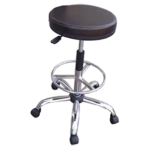 ROUND STAR LEGGED STOOL WITH WHEELS